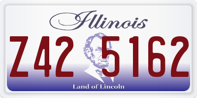 IL license plate Z425162