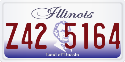 IL license plate Z425164