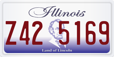 IL license plate Z425169