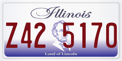 IL license plate Z425170