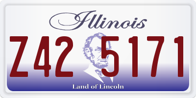 IL license plate Z425171