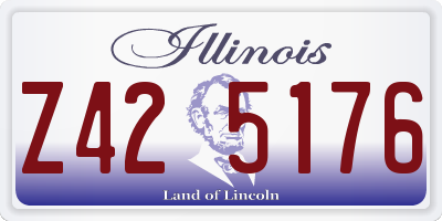 IL license plate Z425176