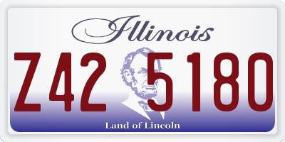 IL license plate Z425180
