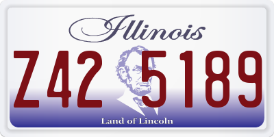 IL license plate Z425189