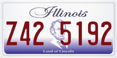 IL license plate Z425192
