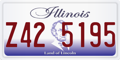 IL license plate Z425195