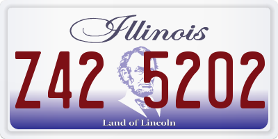 IL license plate Z425202