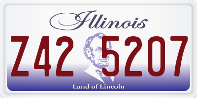IL license plate Z425207