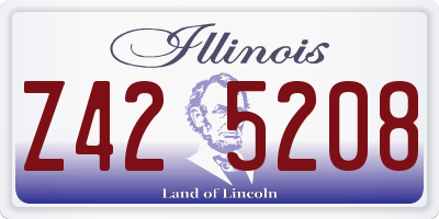 IL license plate Z425208