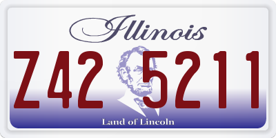 IL license plate Z425211