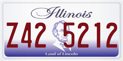 IL license plate Z425212