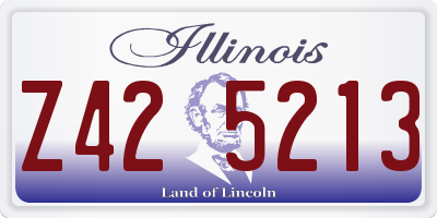 IL license plate Z425213