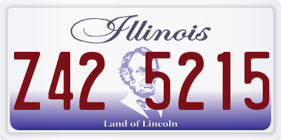 IL license plate Z425215