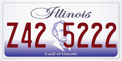 IL license plate Z425222