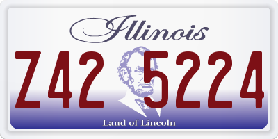 IL license plate Z425224