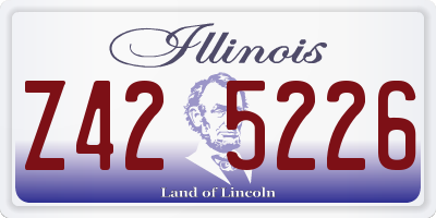 IL license plate Z425226