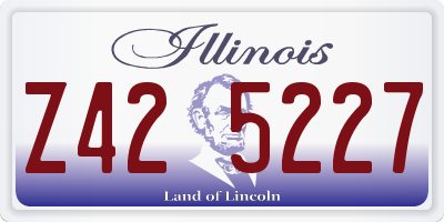 IL license plate Z425227