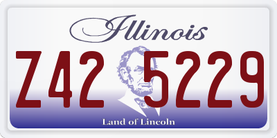 IL license plate Z425229