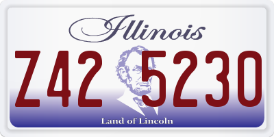 IL license plate Z425230