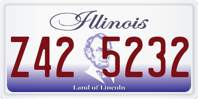 IL license plate Z425232