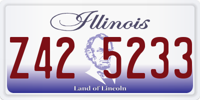 IL license plate Z425233