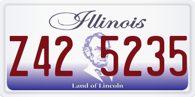 IL license plate Z425235