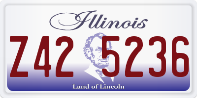 IL license plate Z425236
