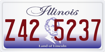 IL license plate Z425237