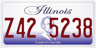 IL license plate Z425238