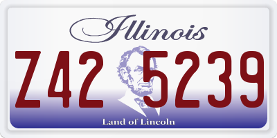 IL license plate Z425239