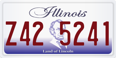 IL license plate Z425241