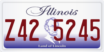 IL license plate Z425245