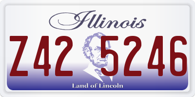 IL license plate Z425246