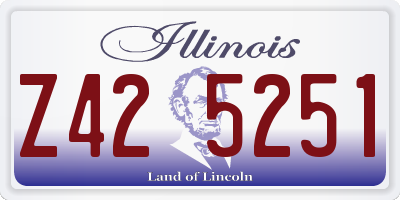 IL license plate Z425251