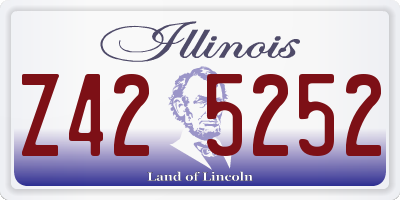 IL license plate Z425252
