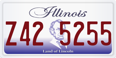 IL license plate Z425255