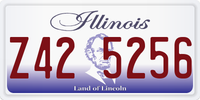 IL license plate Z425256