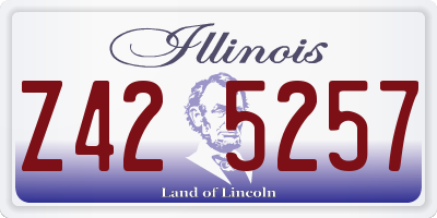 IL license plate Z425257