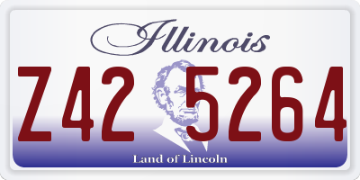 IL license plate Z425264