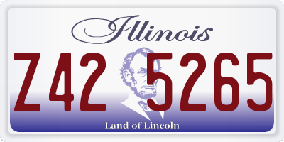 IL license plate Z425265