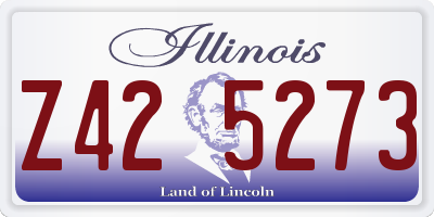 IL license plate Z425273