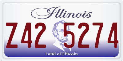 IL license plate Z425274