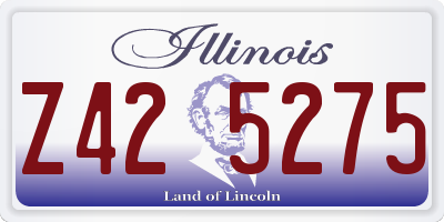 IL license plate Z425275
