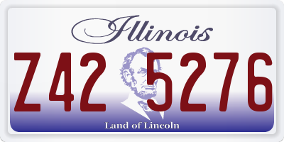 IL license plate Z425276