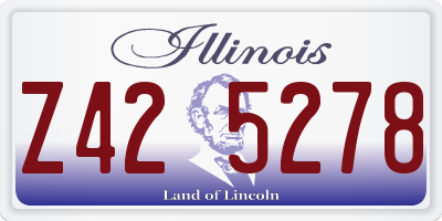 IL license plate Z425278