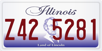 IL license plate Z425281