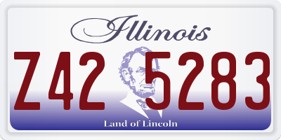 IL license plate Z425283