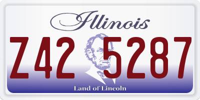 IL license plate Z425287