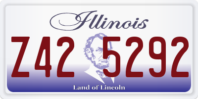 IL license plate Z425292