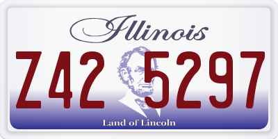 IL license plate Z425297
